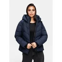 Marikoo Winterjacke Sahnemausii mit abnehmbarer Kapuze und hohem Kragen