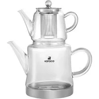 Karaca Teekanne Karaca Dora Borosilikat Glas-Teekannen-Set, 2.25L, Hitzebeständig, 2.25 l