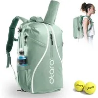 Otaro Tennisrucksack Tennisrucksack mit Schuhfach für 2 Schläger, Pro 42L