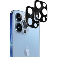 MSM Schutzfolie 2X 3D Schutzglas für iPhone 13 Pro / 13 Pro Max Kamera Linse Panzerfolie Schwarz, (2-St)
