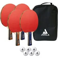Joola Tischtennisschläger TT-Set Family Advanced (Set, mit Schlägerhülle, mit Bällen)