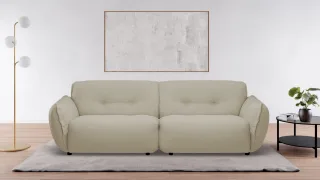 BETYPE 4-Sitzer "Be Fluffy Mega Sofa, viel Platz, XXL Couch, Breite 283cm, bequem" Softes Sitzgefühl, moderne Kedernaht, hochwertiger Bezug