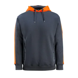 MASCOT Motril Kapuzensweatshirt HARDWEAR Schwarzblau / Hi-vis Orange XL - 50124-932-01014-XL