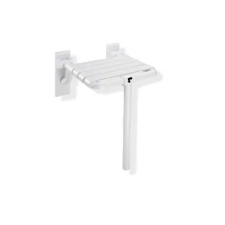 Hewi 801 Klappsitz 801.51.202S92 345 x 408 mm, anthrazitgrau, mit Bodenstütze