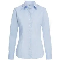 GREIFF Langarmbluse Greiff Corporate Bluse Damen BASIC Regular-Fit Hellblau
