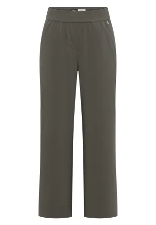 CECIL - 7/8 High Waist Wide Leg Hose im Loose Fit clear khaki - Gr. - 7