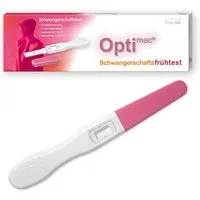 Optimac Schwangerschafts-Teststreifen Home Test, Schwangerschaftsfrühtest 1-St., wenig Probenvolumen, schnelles Ergebnis, 99% Sicherheit