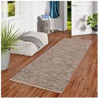 Pergamon Wollteppich Baumwolle Kelim Teppich Läufer Easy, Rechteckig, Höhe: 8 mm
