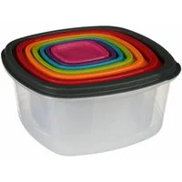 5five Simply Smart Frischhaltedose Frischhaltedosen-Set 7-tlg., Kunststoff, (Set, 7-tlg)