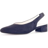 Gabor Slingpumps, Blockabsatz, Abendschuh, Sommerschuh mit elastischem Riemchen