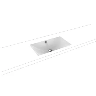 Kaldewei Silenio Unterbauwaschtisch 906006003001 3047, 63,4 x 39,1 cm, weiss, Perl-Effekt