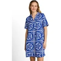 TOM TAILOR Polokleid mit All-Over Print