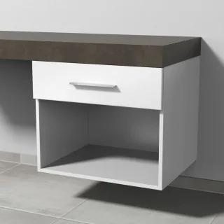 Sanipa Anbau-/Solitärschrank 2morrow (G2355) 510x600x520 Weiß-Glanz, G235578 G235578
