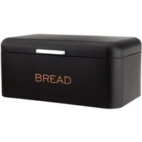 Cheffinger Brotkasten mit Deckel aus hochwertigem Metall-Edelstahl 34 x 18 x 20 cm