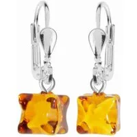 OSTSEE-SCHMUCK Paar Ohrhänger Ostsee-Schmuck Ohrhänger Klassisch 6x6 mm (2-tlg)
