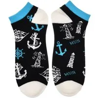 Robin Ruth Sneakersocken Herren Socken kurz im maritimen Design - Sneakersocken Freizeitsocken Atmungsaktives Material, Optimaler Halt, Strapazierfähig, Tragekomfort
