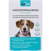 OptiPet Zeckenhalsband Flohhalsband für Hunde Zeckenhalsband, Wirkt 4 Monate, wasserfest für Hunde ab 12 Wochen