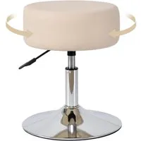 Duhome Hocker (428), Drehhocker Sitzhocker Rund Rollhocker Schminkhocker Höhenverstellbar