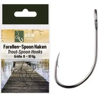 Zite Forellenhaken Set für das Forellenangeln 10 Stück Angelhaken Größe 8