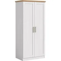 Home affaire Kleiderschrank BAKKE, Kleiderschrank inkl. 1 Kleiderstange (1-St) Kleiderschrank, Drehtürenschrank, Graderobenschrank, Mehrzweckschrabnk