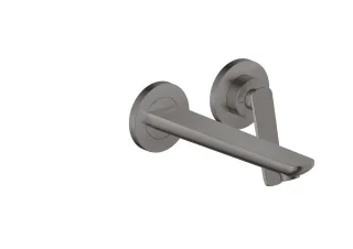 Hansgrohe 2-Loch WTA Wand Unterputz Axor Citterio C mit Auslauf 195 mm polished black chrome, 49110 49110330