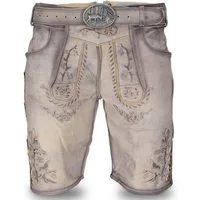 Steigenhöfer Manufaktur Trachtenlederhose FRANZ Vintage Trachtenhose mit Gürtel Nubukleder - Ideal für Dein Oktoberfest Herren Outfit