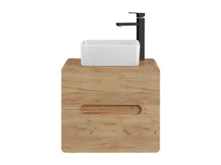 Waschbeckenunterschrank 60cm FERMO Gold Eiche inkl.Waschtisch