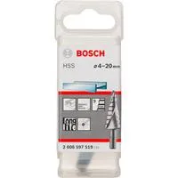 HSS-Stufenbohrer, Ø 4mm - Ø 20mm 9 Stufen, mit Spiralnut