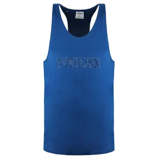 Gymshark -Umriss Logo Herren blaugrün Tanktop