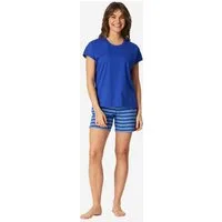 Schiesser Pyjama Casual Essentials (2 tlg) Schlafanzug, Pyjama Set, Nachtwäsche
