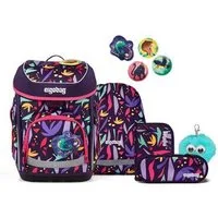 ergobag Schulranzen cubo Bundle Set (6-tlg., 6-teiliges Set), größenverstellbares Rückensystem