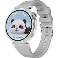 Wigento Smartwatch-Armband Für Huawei Watch GT 5 41mm Design 18mm Sport Silikon Armband Hellgrau, Silikonarmband für sportlichen Komfort und Flexibilität