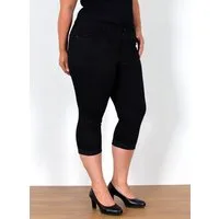 ESRA Caprijeans Capri Jeans Damen High Waist Hose 3 4 Jeans Damen Sommer bis Übergröße Sommer Damen Jeans Capri Hose Damen 3/4 Hose hoher Bund Große Größe