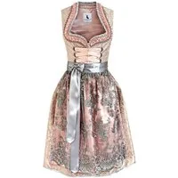 Alpenmärchen Dirndl Dirndl Annabelle in rosa und grau - ALM900