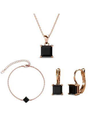 Kopie von Simple Square : Rose Gold und Kristall