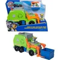 Paw Patrol - Extragroßer Recycling-Truck mit Rocky Spielfigur und Verwandlungsfunktion, Spielfahrzeug