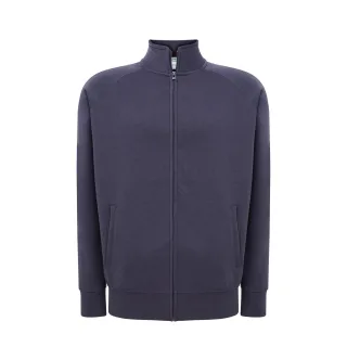 JHK - Sweatshirt Durchgehender Reißverschluss für Herren/Damen Unisex (Denim)