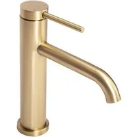 wohnwerk.idee Badarmatur Waschbeckenarmatur Wasserhahn Gold Einhebelmischer Clif Gold Matt