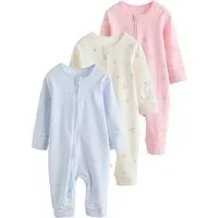 Next Schlafoverall Baby-Schlafanzüge mit 2-Wege-RV, 3er-Pack (3-tlg)
