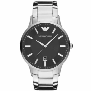 Emporio Armani AR2457 Herrenuhr Renato Schwarz