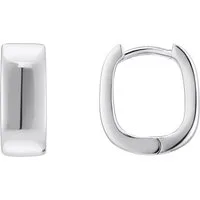 THOMAS SABO Paar Creolen Schmuck Silber 925 Ohrringe mit eckiger Form