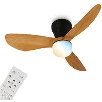 Briloner Leuchten LED Deckenleuchte LUFITO, Ventilatorfunktion, dimmbar über Fernbedienung, LED fest integriert, warmweiß - kaltweiß, Schlafzimmer, Wohnzimmer, Esszimmer, Flur, Küche