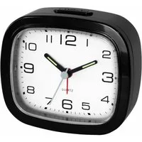 Miraval Quarzwecker Analoger Wecker Schwarz Snooze, Beleuchtung & geräuscharm