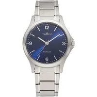 Tempic Titanuhr, Quarzuhr, Armbanduhr, Herrenuhr, analog, Titanarmband