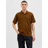 Jack & Jones Poloshirt JJEAUSTIN POLO SS NOOS Materialmix, regular fit