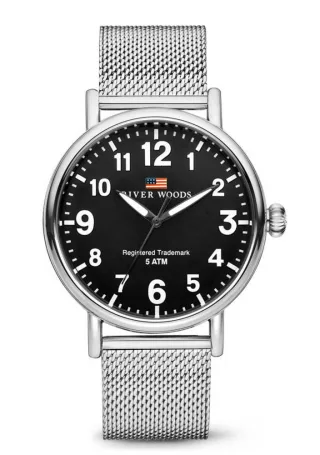 River Woods Sacramento Silber Herren Armbanduhr RW420003