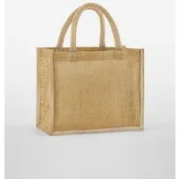 Westford Mill Einkaufsshopper Natural Starched Jute Midi Bag Einkaufstasche