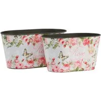 Florists Products Blumentopf Pflanztöpfe Set Rosen Dekogefäß Blumenwanne Kunststoff