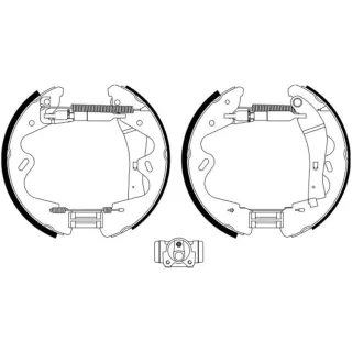 Hella Bremsbacken Nissan Terrano 8DB355022-991
