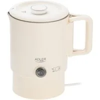 Adler Wasserkocher AD 1388b Reise-Wasserkocher beige 0,8L 650W klappb. Griff